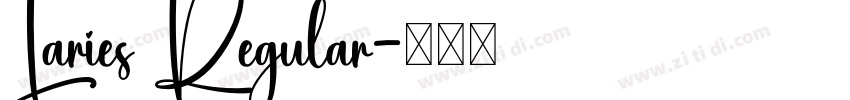 Laries Regular字体转换